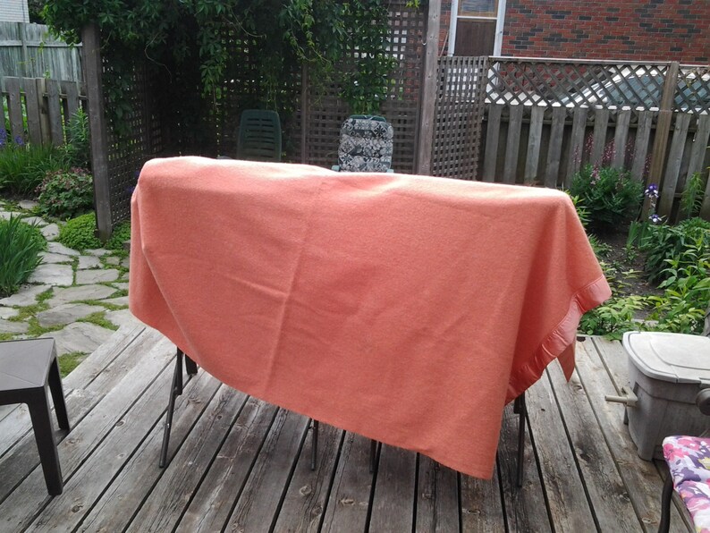 Vintage Pure Wool Blanket / Canadian Made Kenwood Ramcrest / Etsy