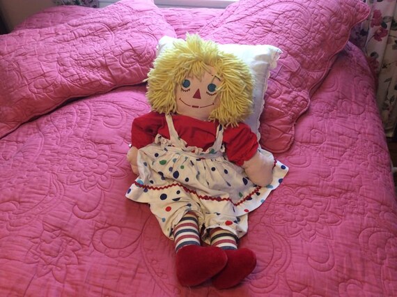 vintage large raggedy ann doll