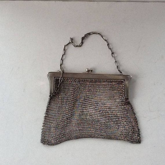 vintage chain mail purse