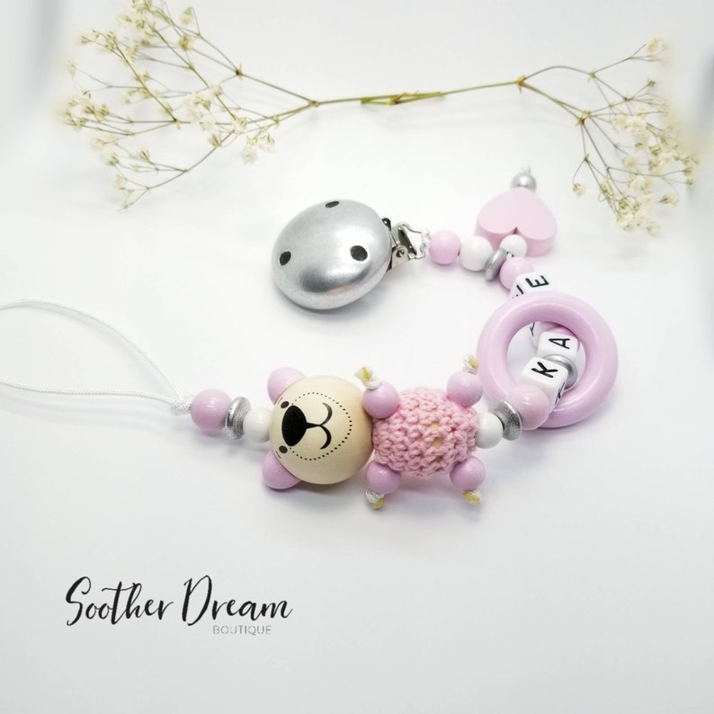 Soft Mix Color Pacifier Clips Pacifier Adapter Ring Non-toxic Silicone Holder