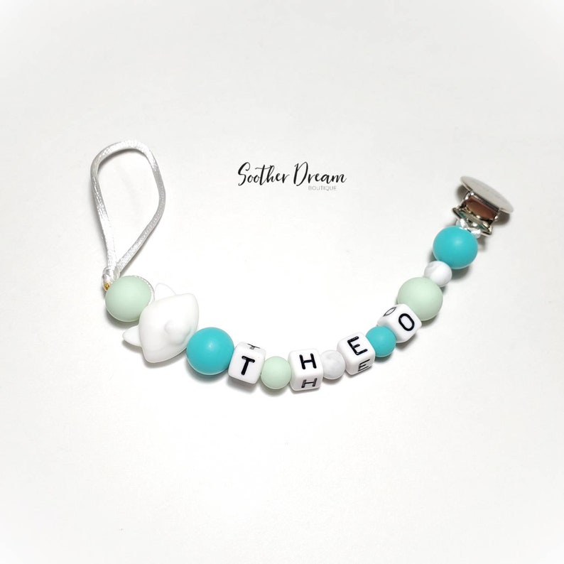 Fox Pacifier clip holder personalized Soother chain custom Etsy