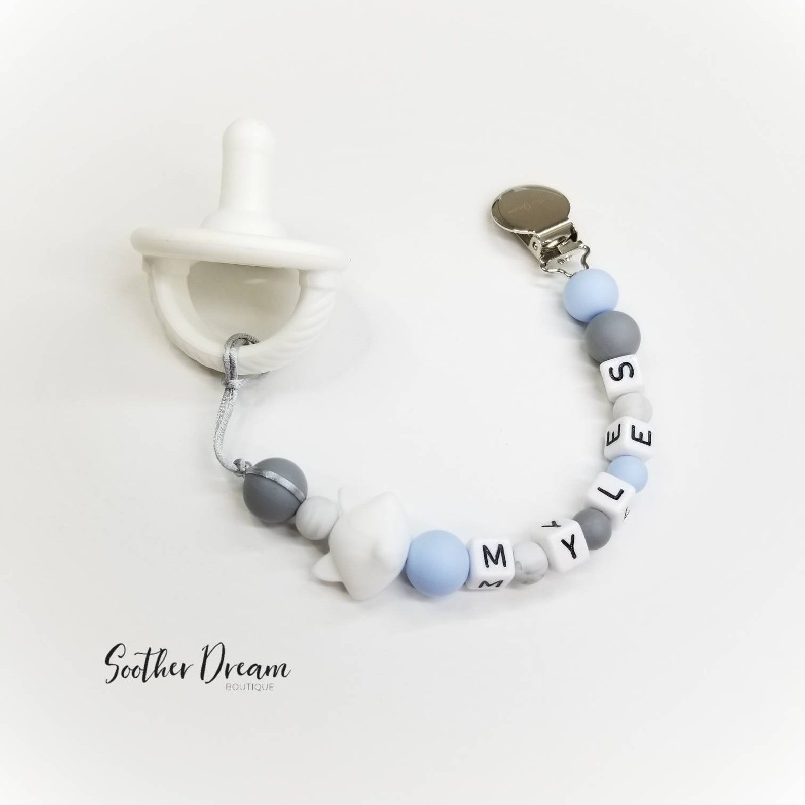 Fox Pacifier Clip Holder Personalized Soother Chain Custom Etsy Canada