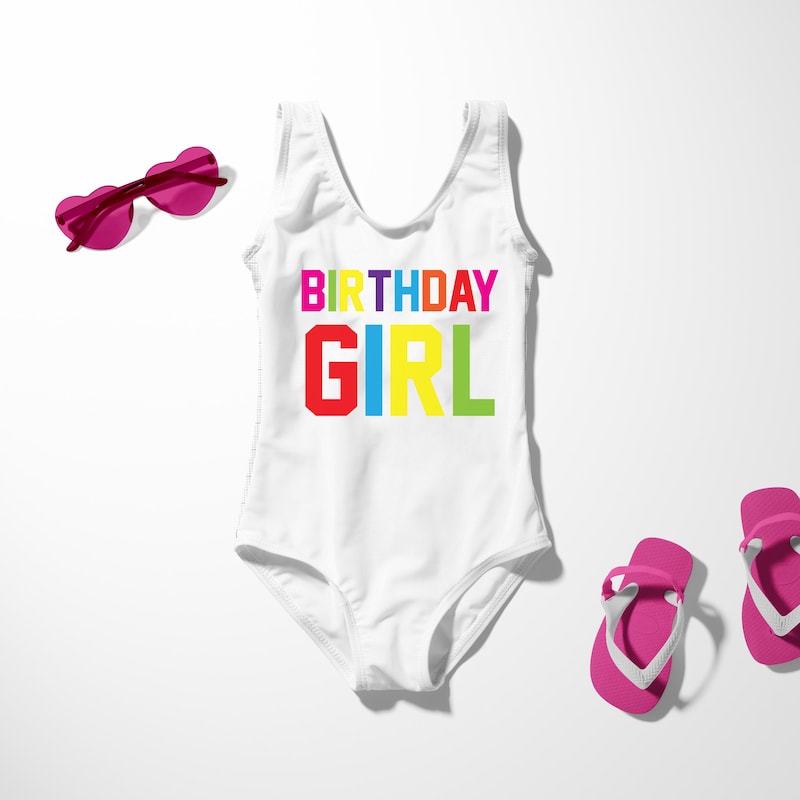 Birthday Swim Suit Kids - Etsy