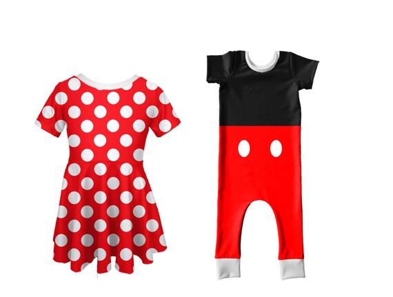 Mickey Minnie Matching Outfits Brother 