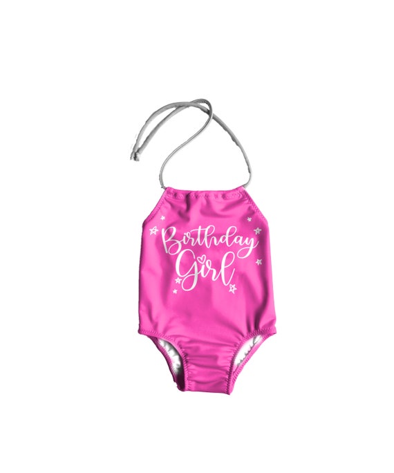 birthday bathing suit little girl