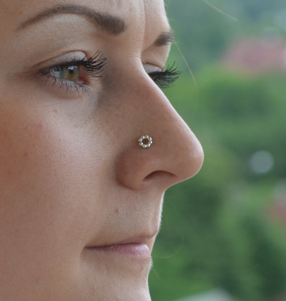 Buy Nose Hoop Ring 20g Titanium Nose Piercing Online in India - Etsy
