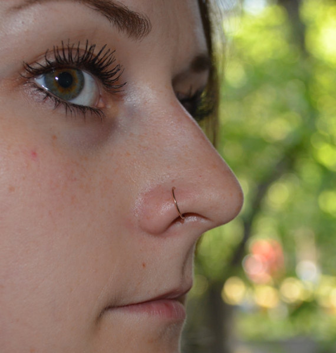 Small Nose Ring Hoop Gold Nose Stud Nose Ring Cartilage Etsy