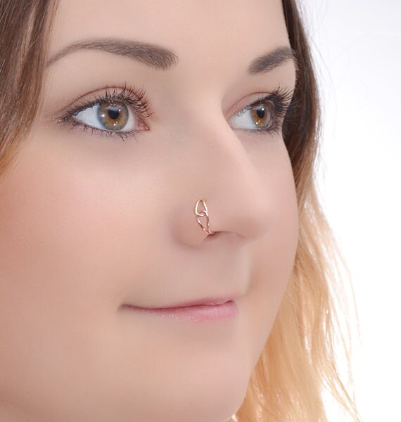 Small Gold Nose Ring Nose Hoop 20 Gauge Nose Piercing Etsy