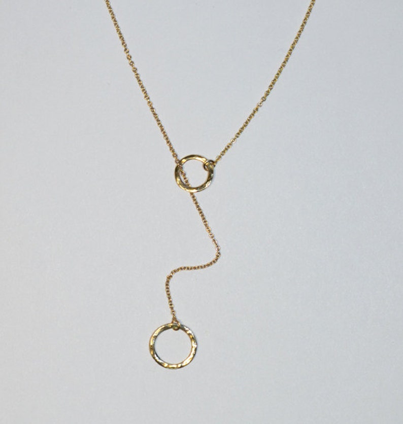Gold Lariat Necklace Gold Y Necklace Long Drop Necklace Y Etsy