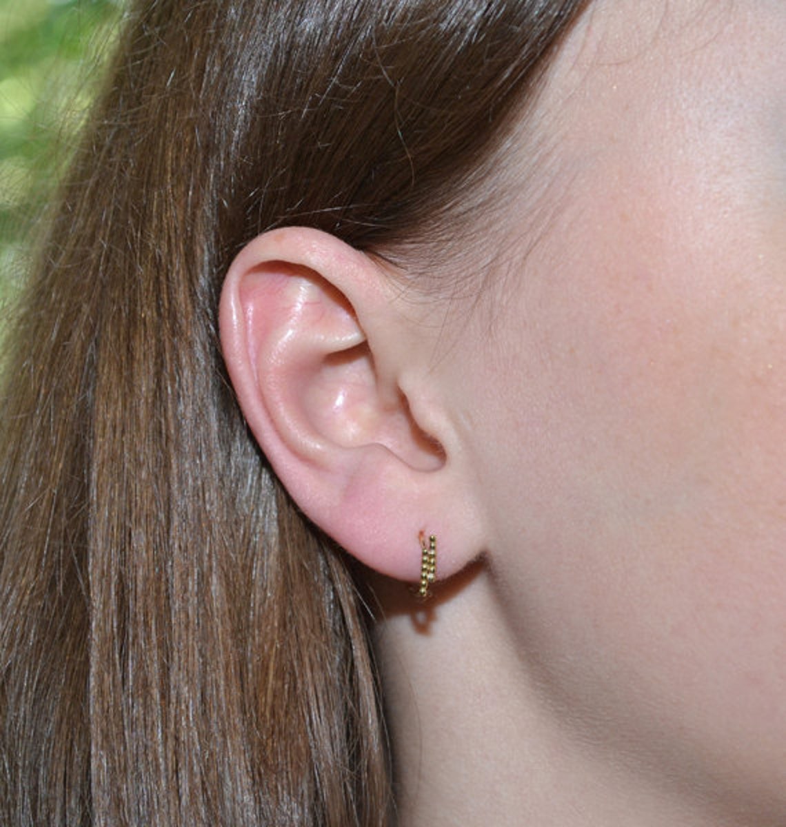 Small Gold Nose Ring Nose Hoop 20 Gauge Nose Piercing Etsy