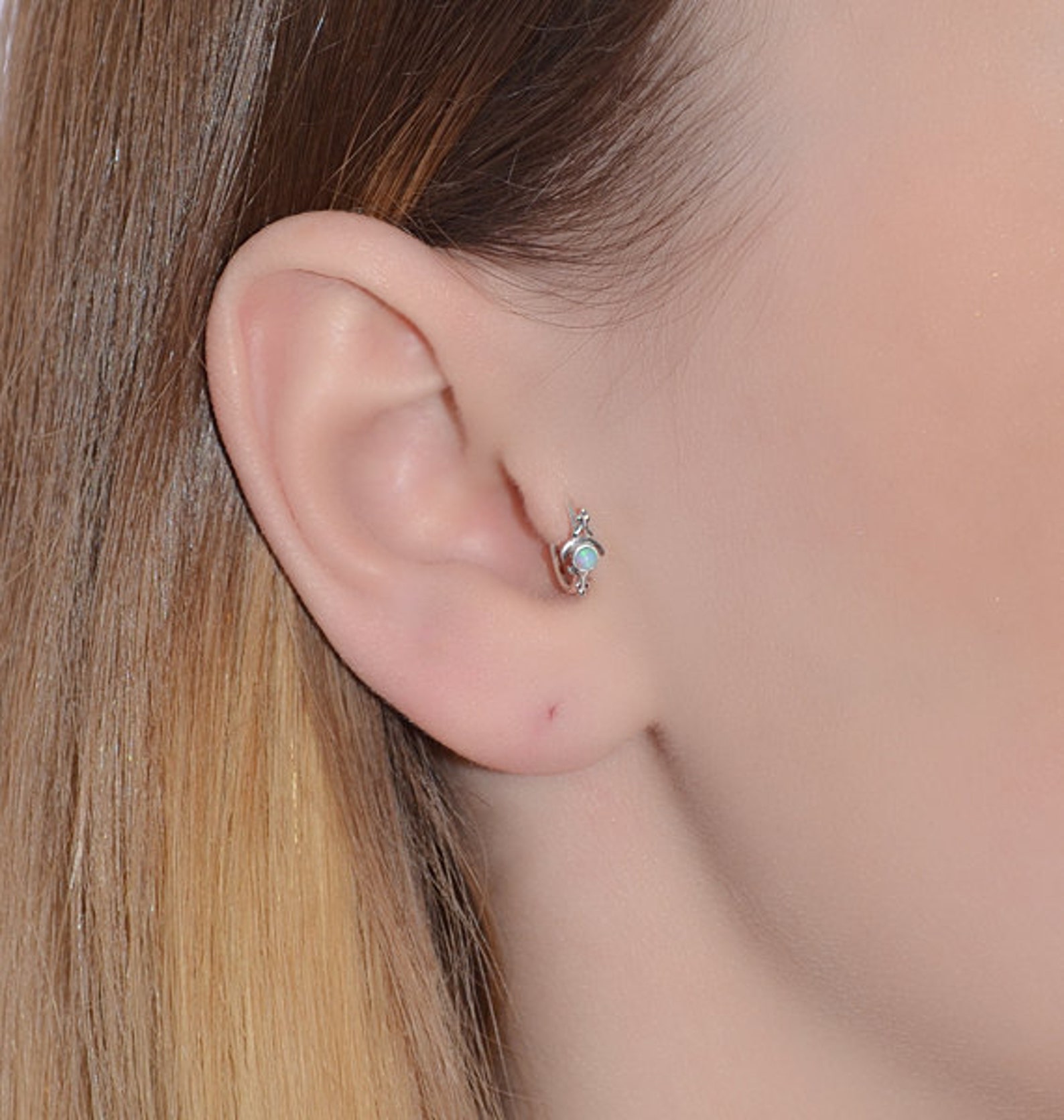 Tragus Piercing Cartilage Piercing Tragus Jewelry Helix Etsy