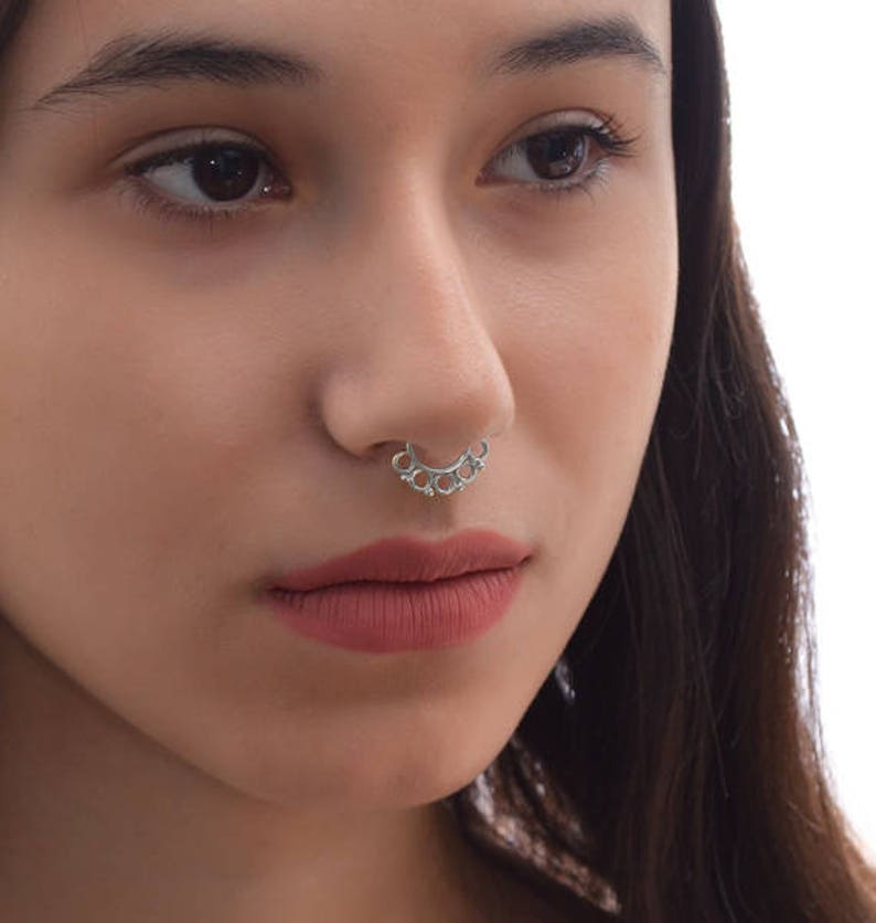 Septum Piercing Daith earring hoop Nipple piercing jewelry Etsy