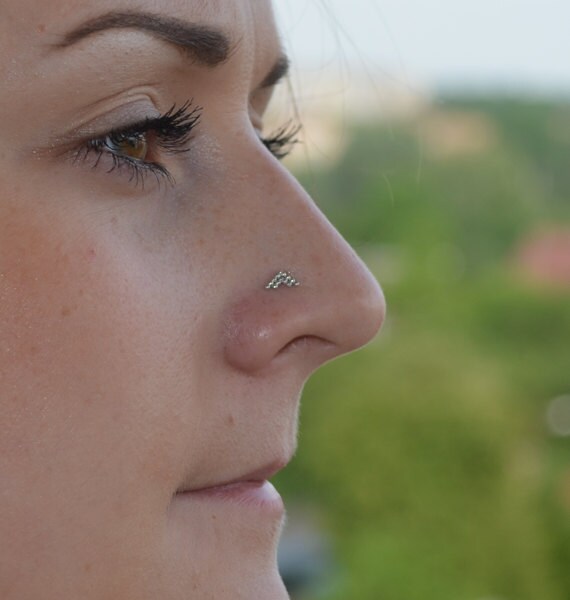 Nose Piercing Jewelry Nose Ring Dainty Stud Earring Nose Etsy