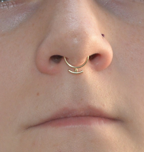 Daith Ring NellySteelPiercing Septum Nose Ring Surgical Steel Septum Hoop