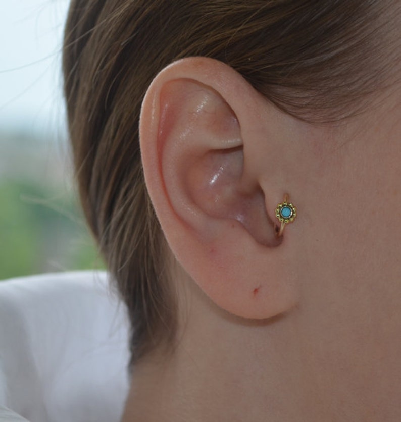 Tragus Piercing Cartilage Piercing Tragus Jewelry Helix Etsy
