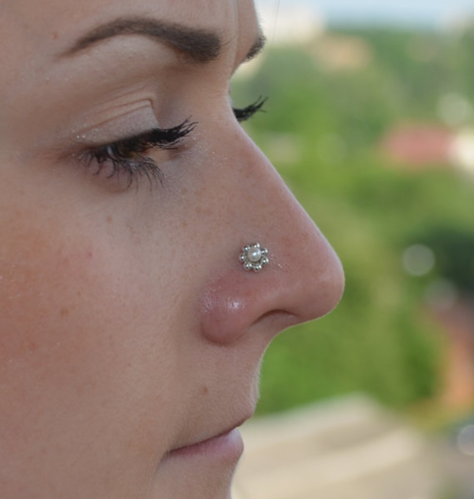 Nose Jewelry Nose piercing jewelry Nose piercing stud Pearl Etsy