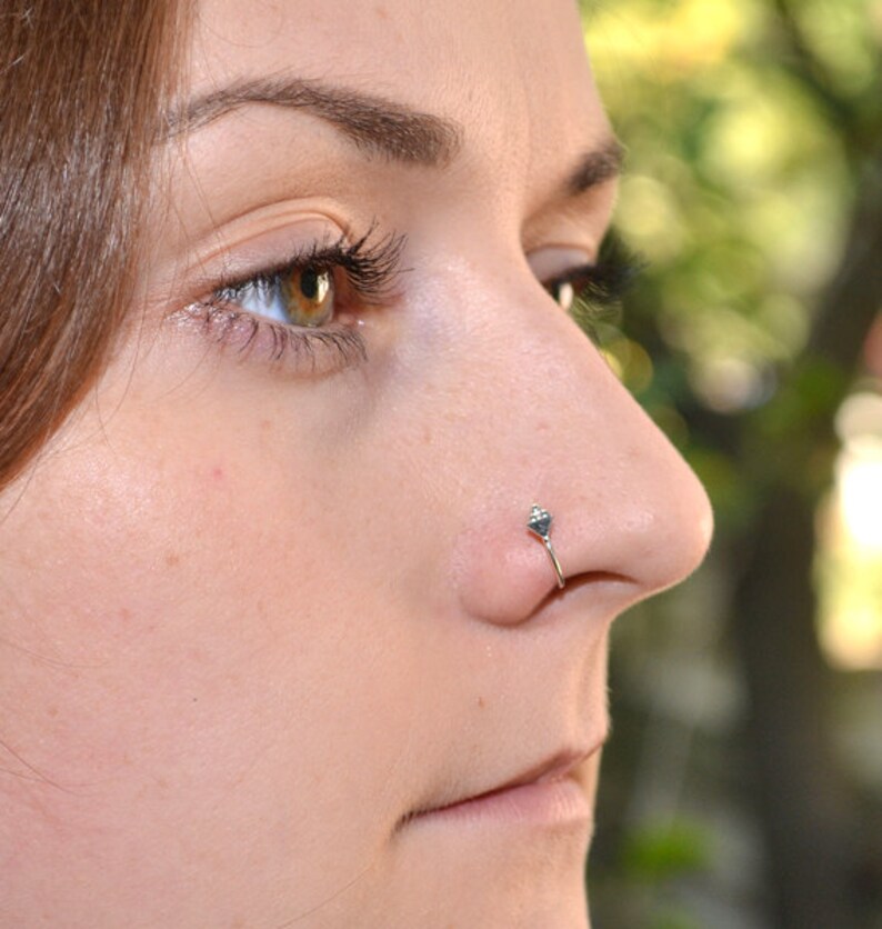 Nose Ring Jewelry Nose hoop Nose piercing 18 gauge Nose Etsy