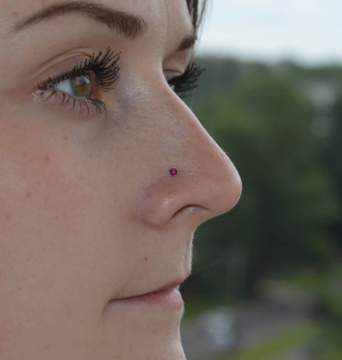 Nose Jewelry Nose Piercing Jewelry Nose Piercing Stud Ruby Etsy