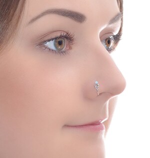 Lot De 10 Anneaux De Nez En Acier Chirurgical 316L - 18G, Avec Zircon Cubique, Pour Femme Et Homme