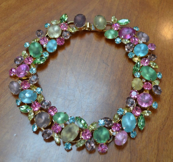 D&E Juliana Multi-colored Pastel Stone Necklace - image 4