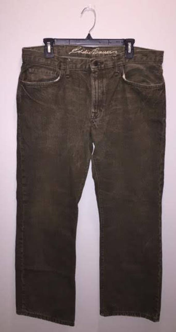 Vintage Olive Green Jeans / size 36 / by Eddie Bau