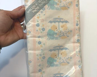 Mantel Deadstock 1988 para baby shower, 54x104 cm / de Contempo