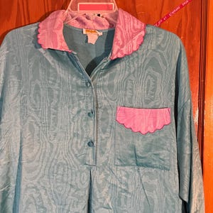 VTG Teal and Purple Sleep Gown / by Barbizon