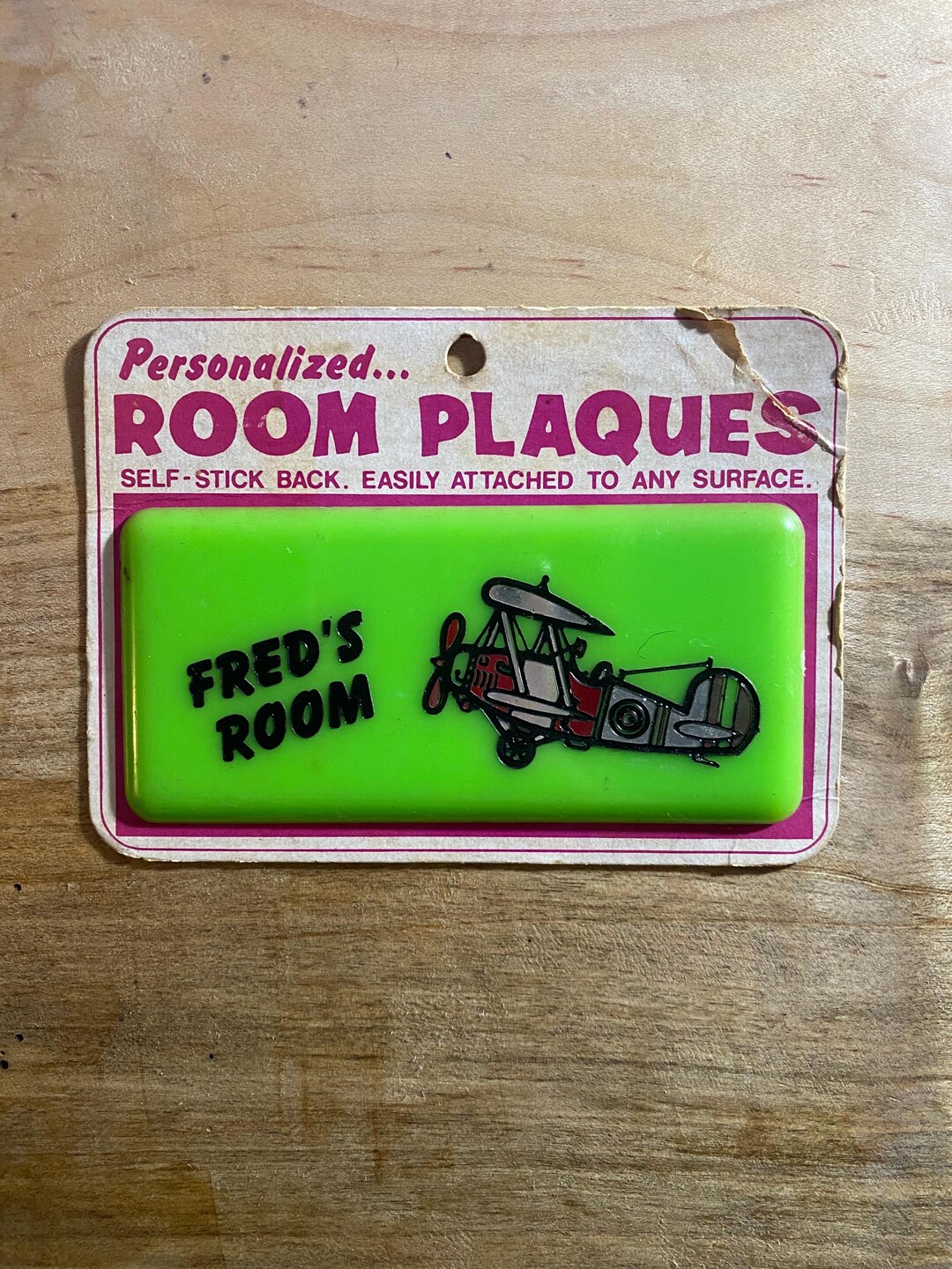 VTG 1973 Fred’s Room Plaque / by Russ Berrie & Co Etsy