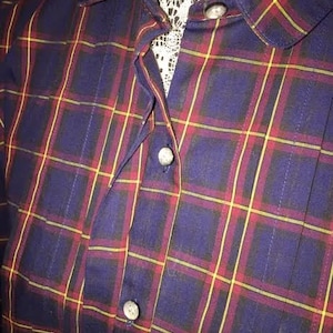 Chemise boutonnée à carreaux vintage / taille 18 / par Levi Strauss & Co