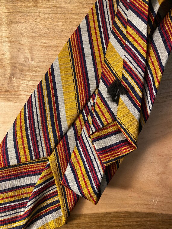 VTG 50's Mid-Century Stripe Necktie - image 2