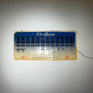 VTG Sewing Notions Size 1 Hook and Eye Fasteners / by De Long