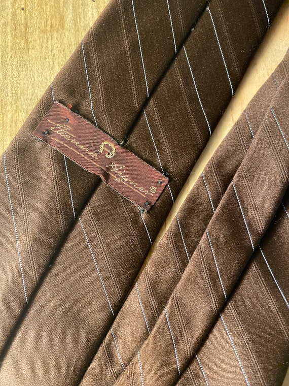 VTG 70's Brown Aigner Tie / by Etienne Aigner - image 3