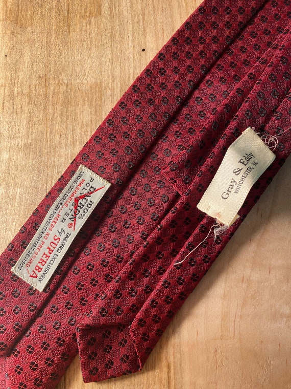 VTG 50's Red Thin Necktie / by Superba - image 3