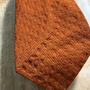VTG 70&#39;s Wide Orange Polyester Tie