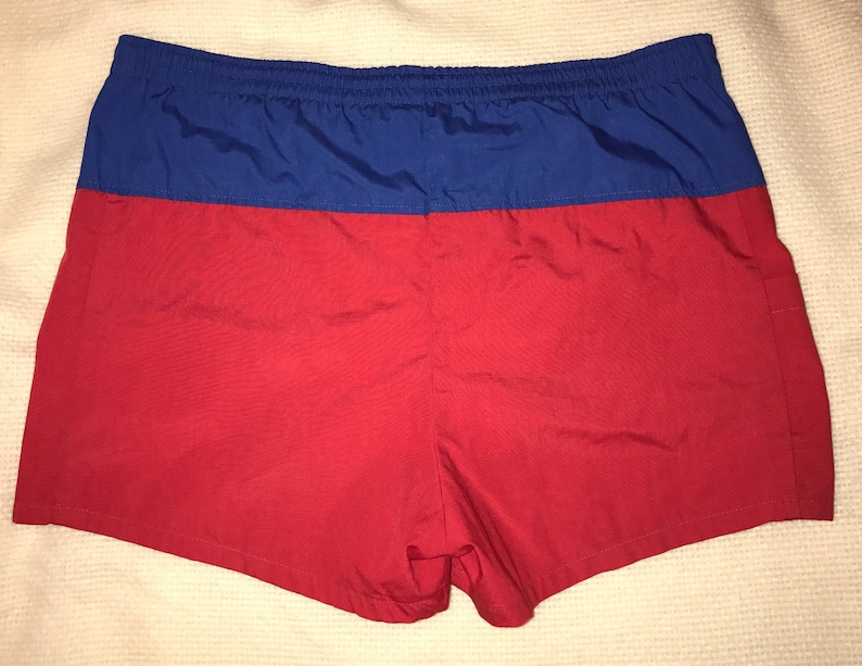 Vintage Red White and Blue 70/'s Swim Trunks size 36 by Jantzen