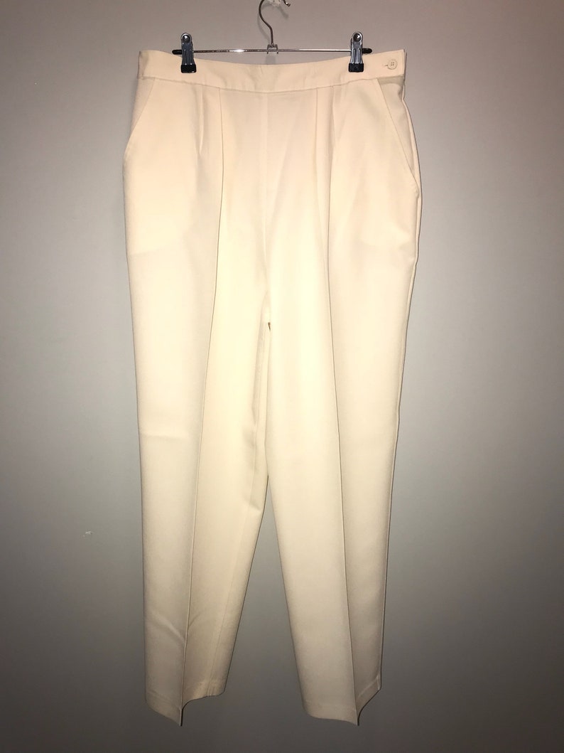 plus size cream pants