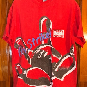 VTG 1993 Winston Cigarettes Bowling Team T-shirt / size XL