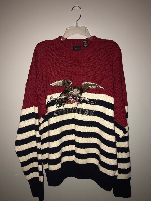 Vintage 90's Americana Sweater / size XL / by Stru