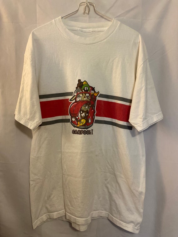 VTG 90's Looney Toons Gang Carpool T-shirt / size 