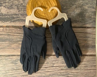 VTG 40er Jahre Marineblau Shortie Handschuhe