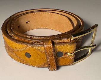 Vintage Justin Genuine Lizard Belt Sz 28 From the 1980s - Etsy display picture 3