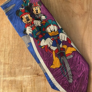 VTG 90's Disney Characters Bicycle Racing Tie / by Mickey Unlimited