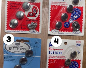 VTG Cover-Your-Own maat 30 3/4" knopen / Aanbieding is voor 1 (4 beschikbaar) / door Prims and Sears