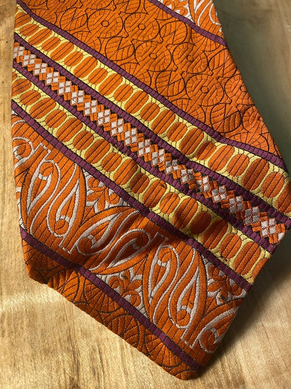 VTG 60's Orange and Purple Mod Necktie / by Resis… - image 2