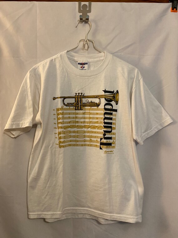 VTG 1990's Trumpet T-shirt / size medium / Jerzee… - image 1