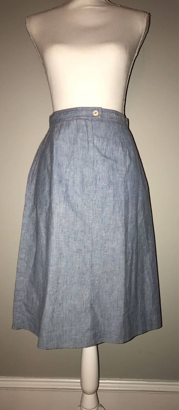 Vintage 70's Cotton Skirt / size 12 / by Country S