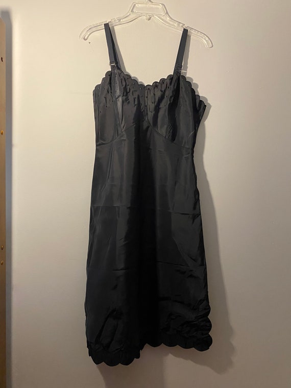 Vintage 50's Black Full Slip / size 13 / by Candi… - image 1