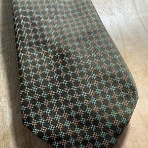 VTG 40's Olive Green Polyester Tie