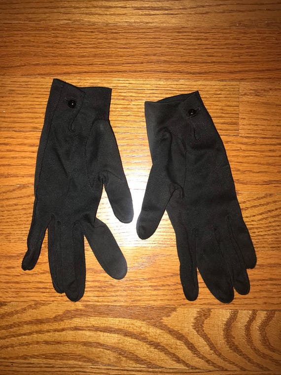 VTG 50's Black Gloves - image 2