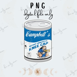Detroit Lions Football Dan Campbell Kneecap Soup- PNG, Digital Image Only